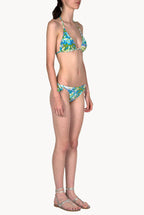 Triangle And Slip Bikini Blue Monet