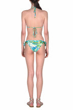Bikini triangolo e slip blu Monet