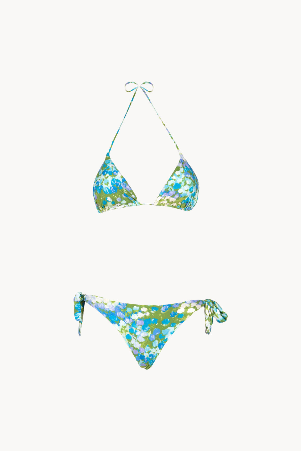 Triangle And Slip Bikini Blue Monet