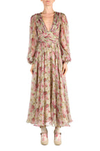 Chiffon Printed Roses Dress