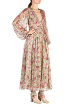 Chiffon Printed Roses Dress