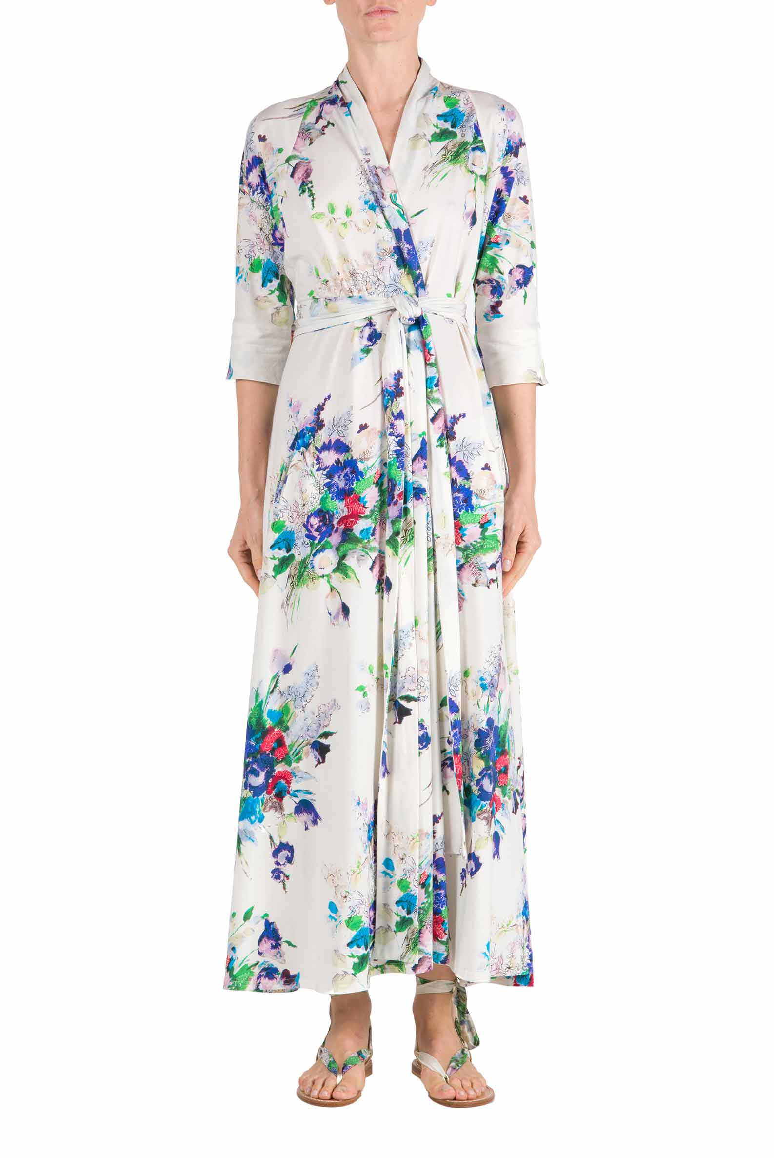 Vestito Luisa in jersey con stampa floreale