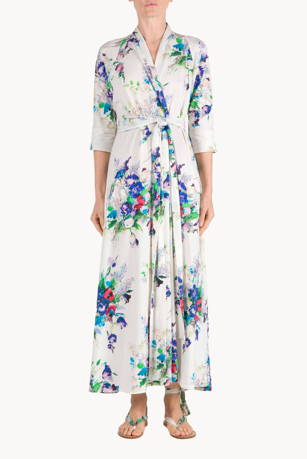Vestito Luisa in jersey con stampa floreale