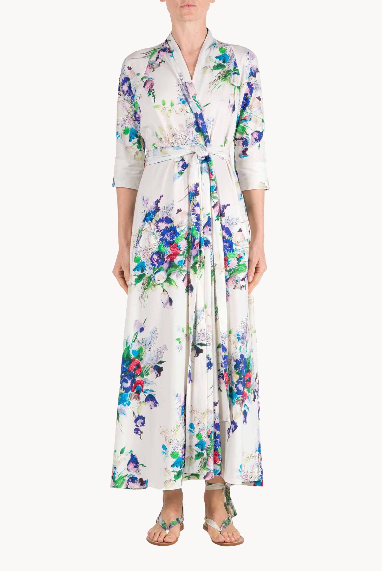 Vestito Luisa in jersey con stampa floreale