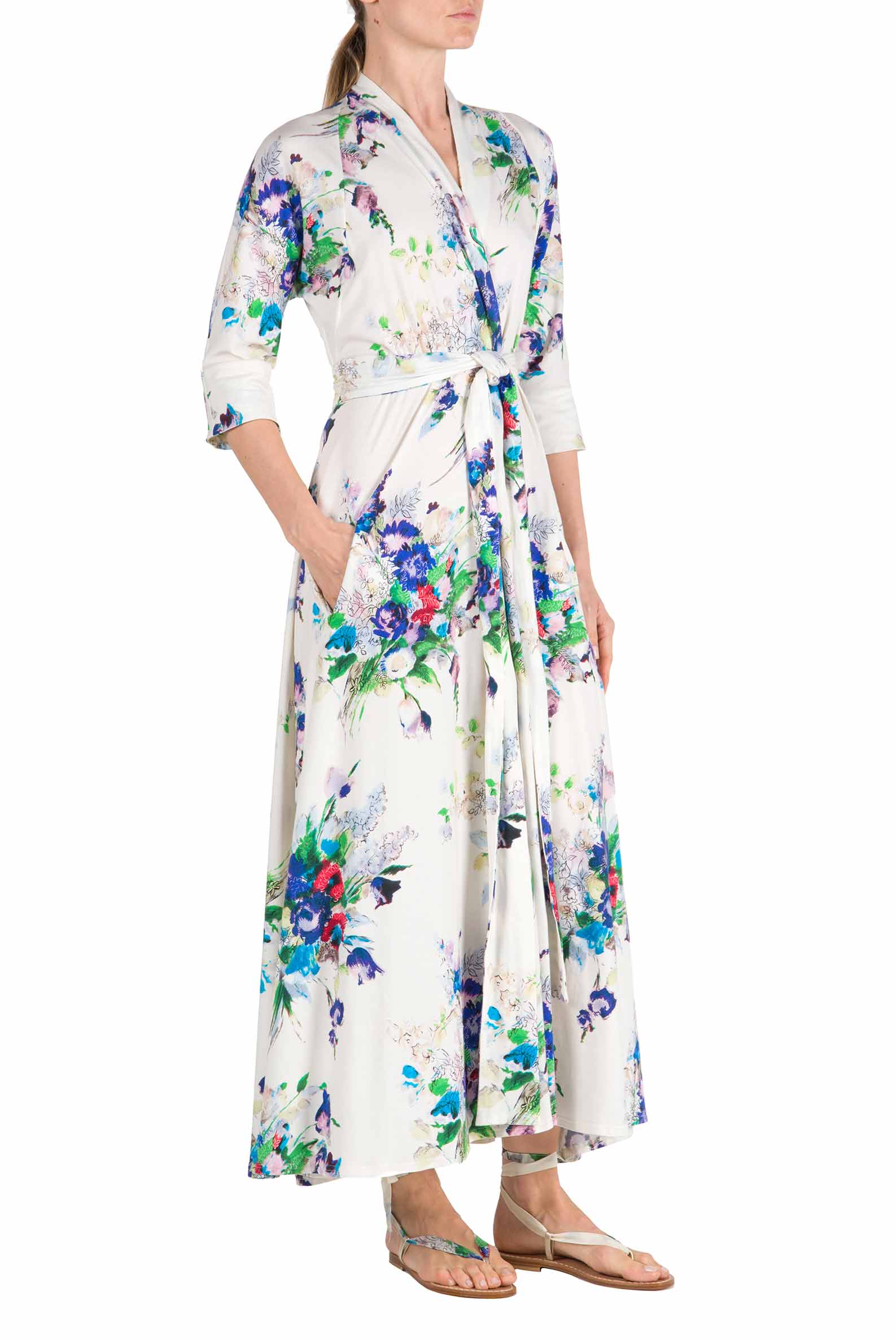 Vestito Luisa in jersey con stampa floreale