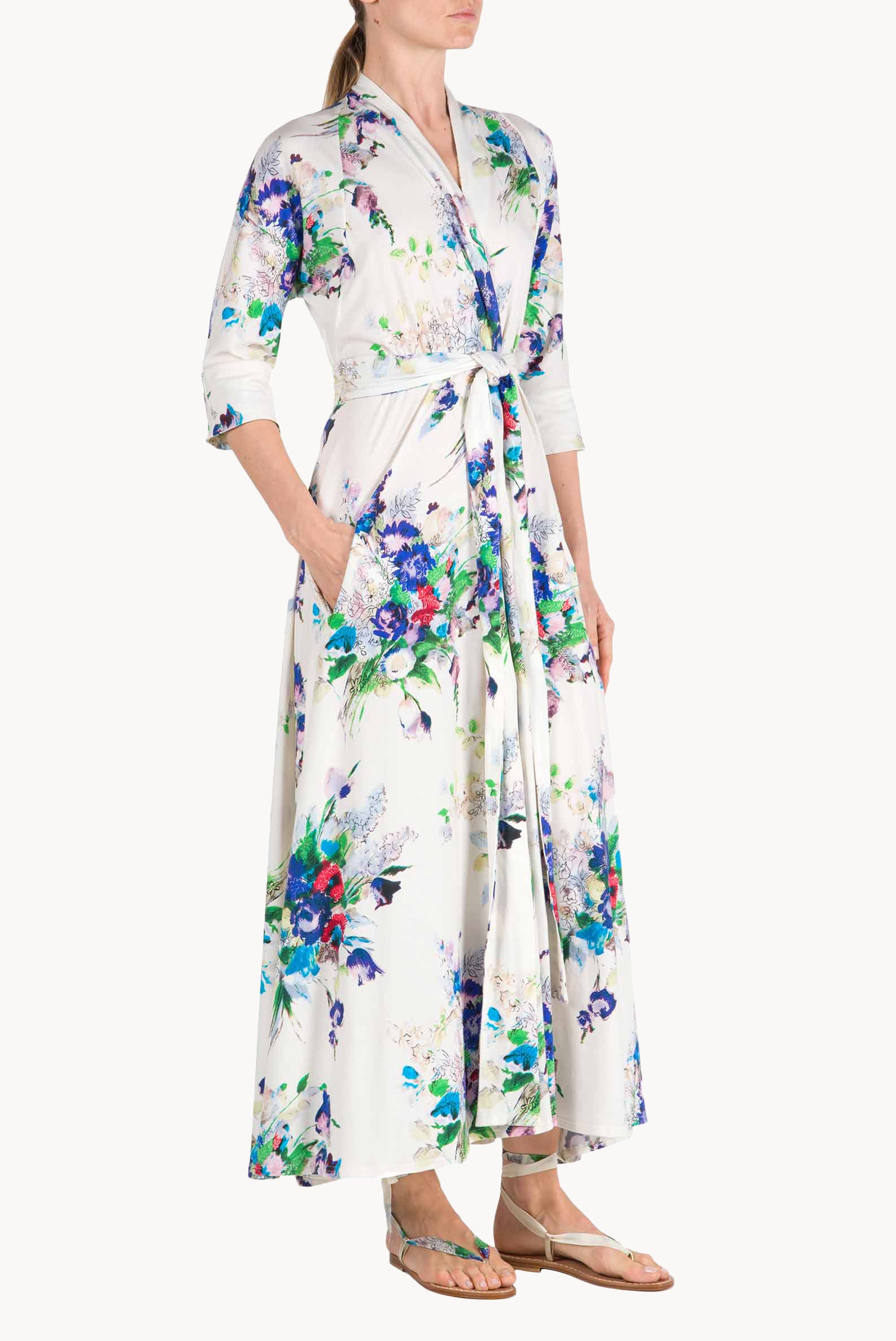 Vestito Luisa in jersey con stampa floreale