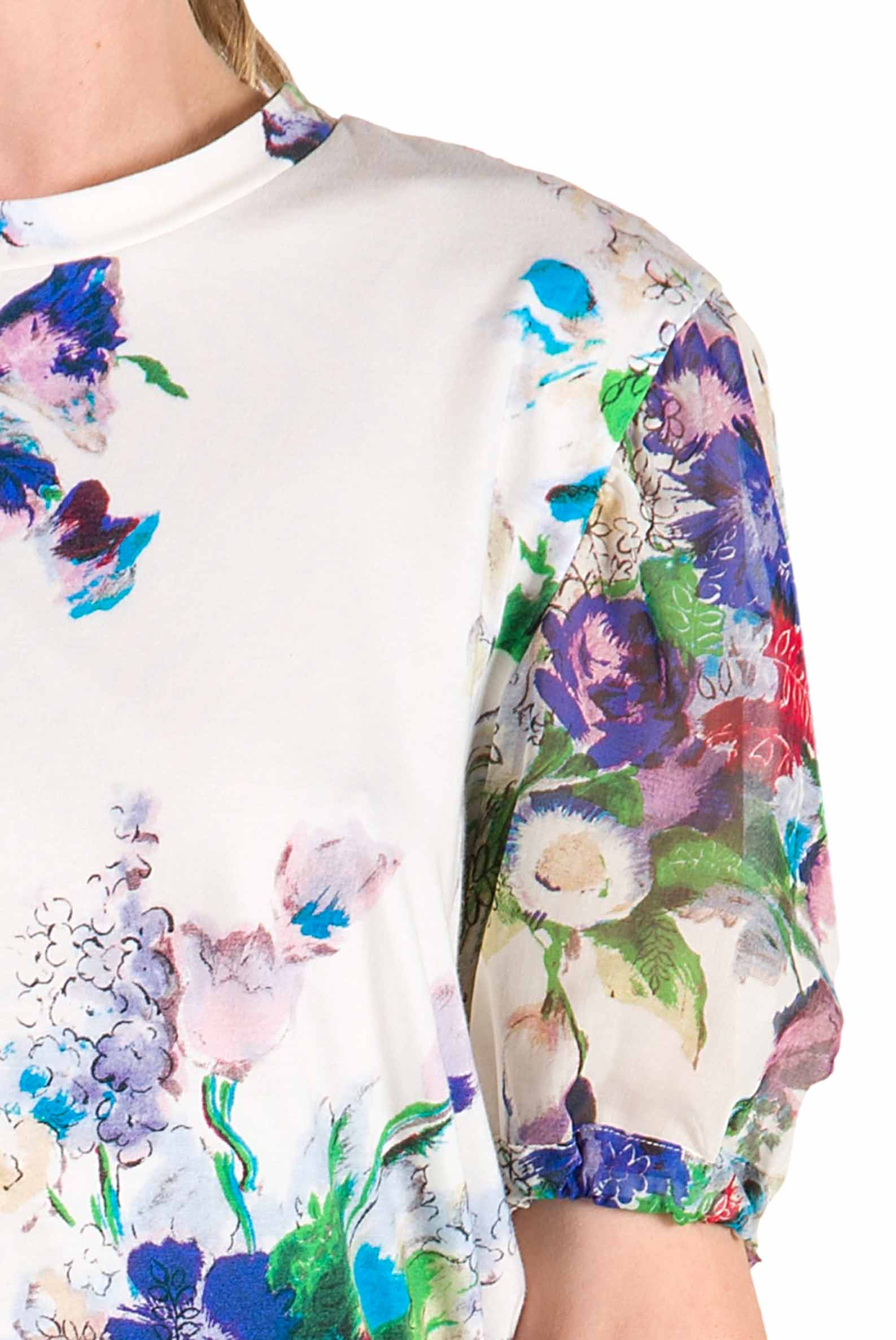 Camicia in jersey con stampa floreale