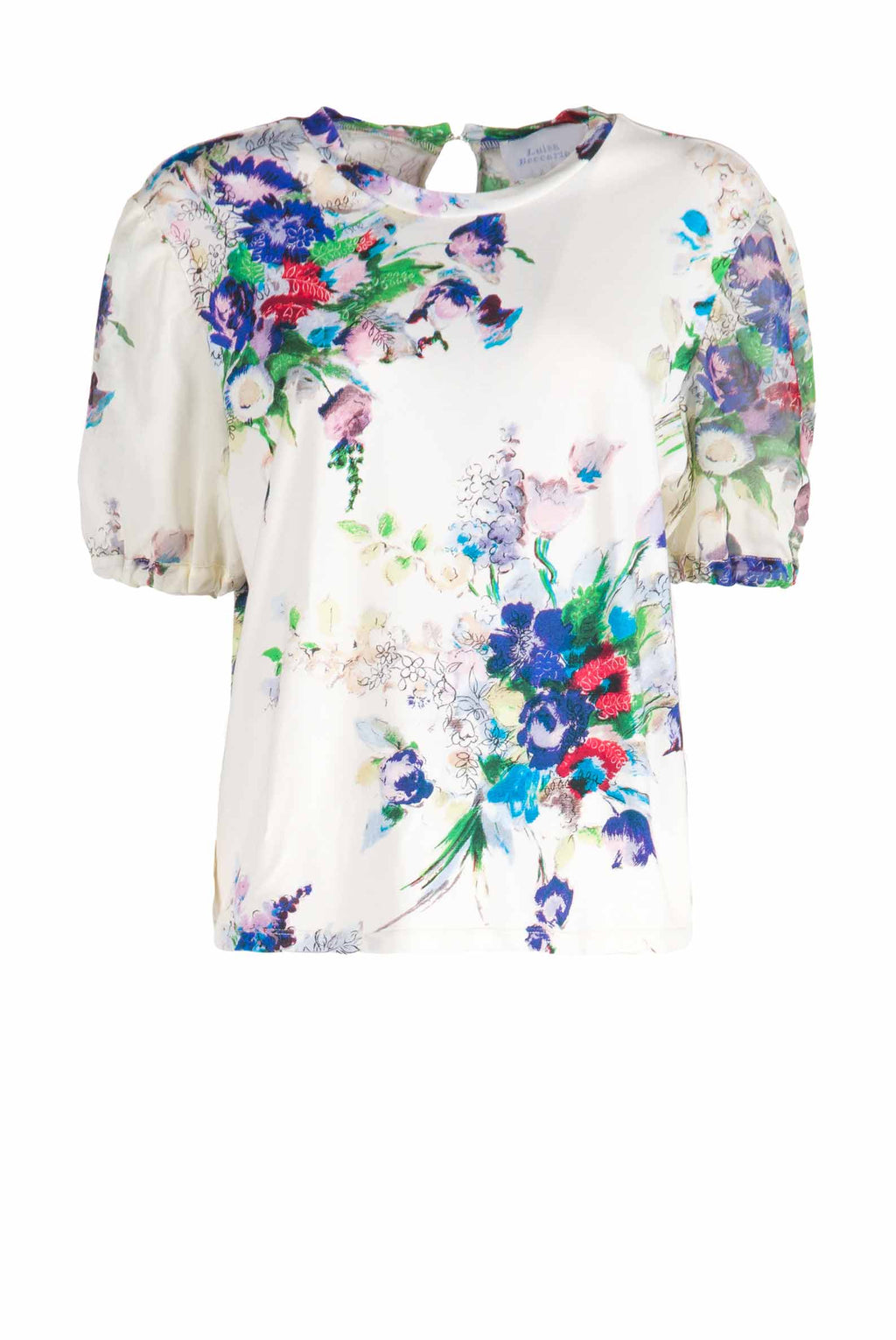 Camicia in jersey con stampa floreale
