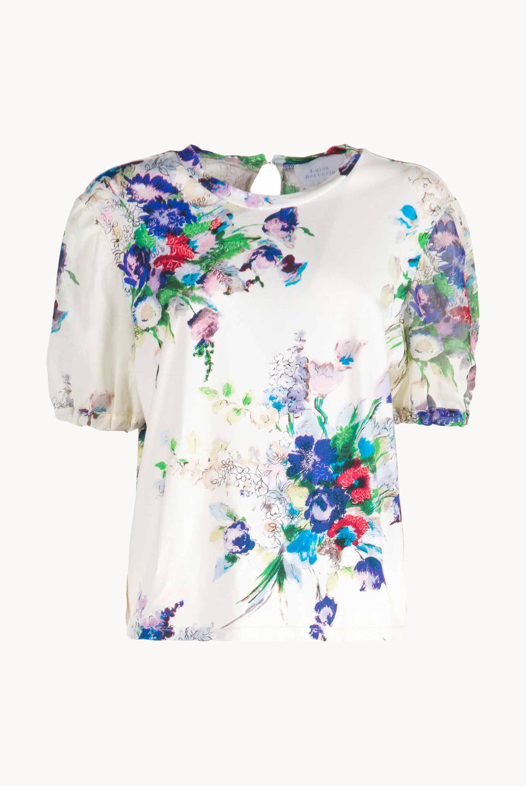 Camicia in jersey con stampa floreale