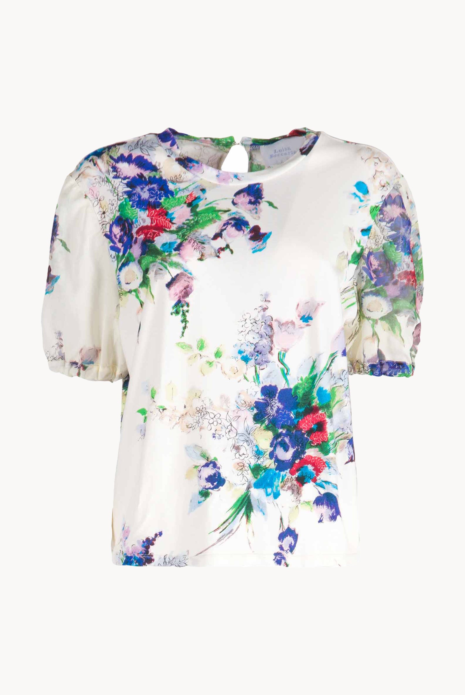 Camicia in jersey con stampa floreale