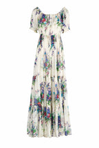 Vestito con stampa bouquet floreale