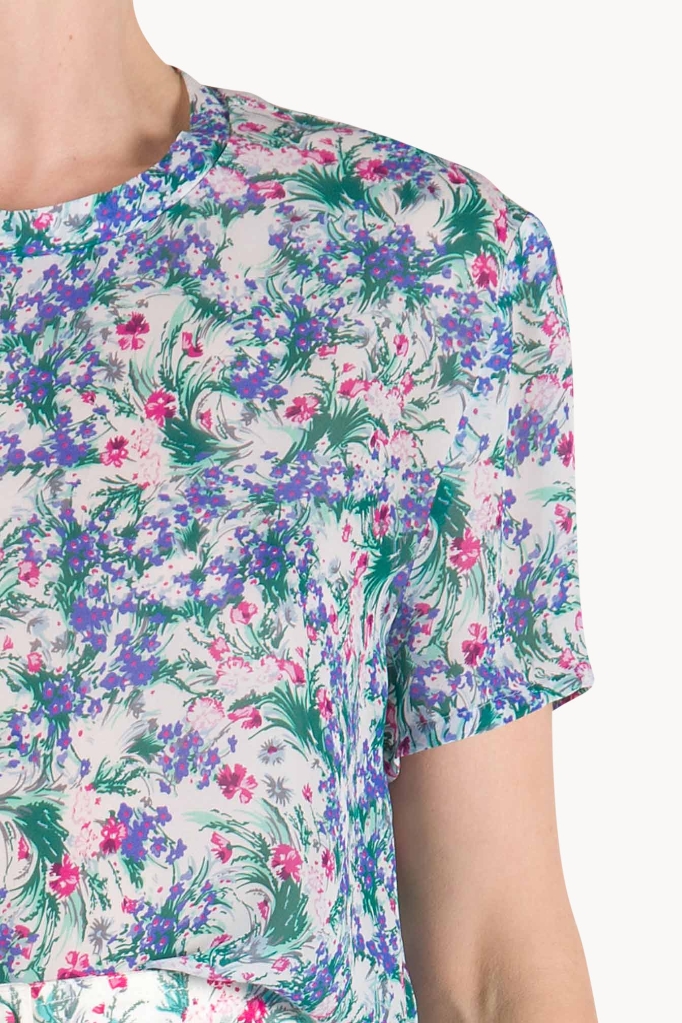 Blusa stampata floreale