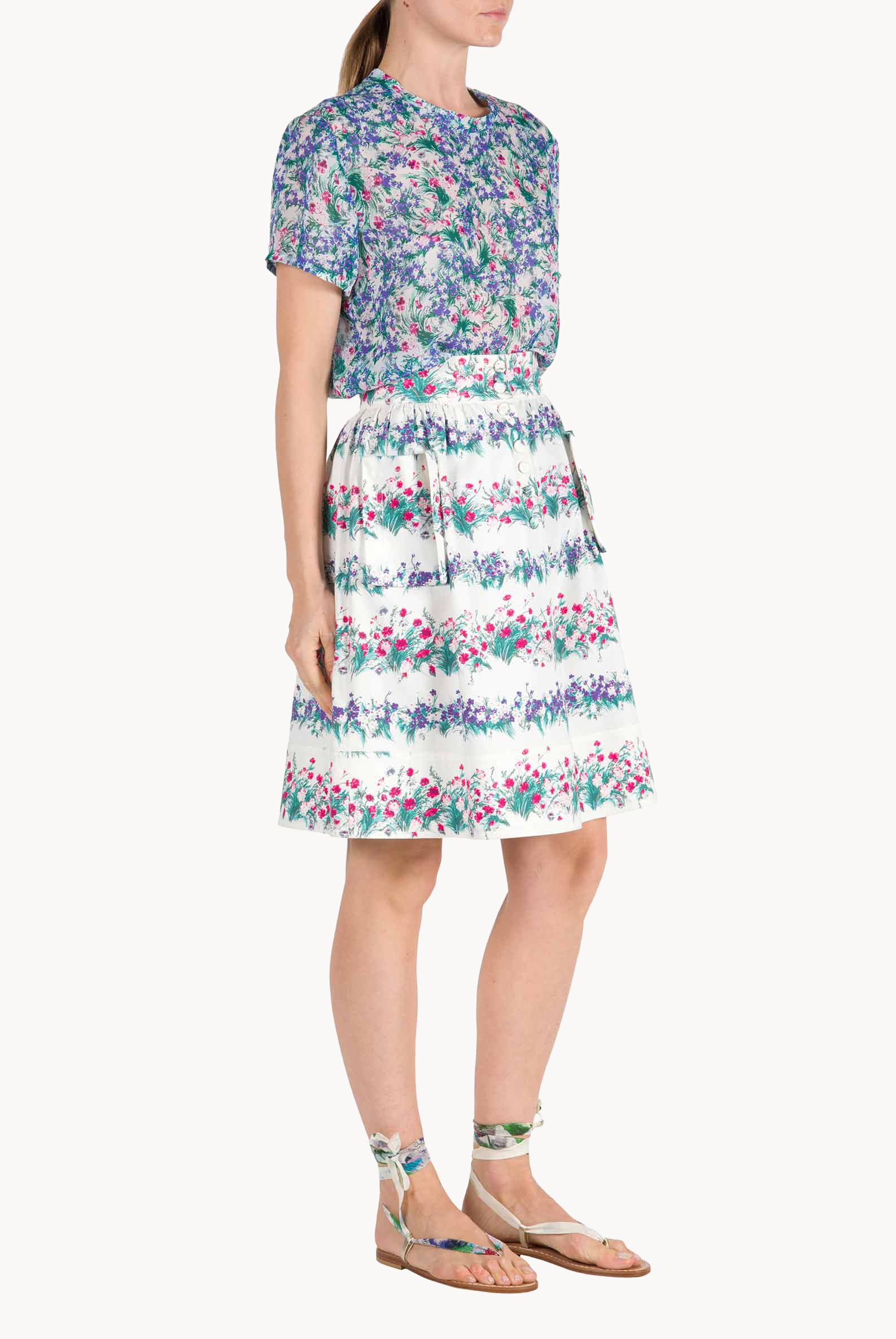 Blusa stampata floreale