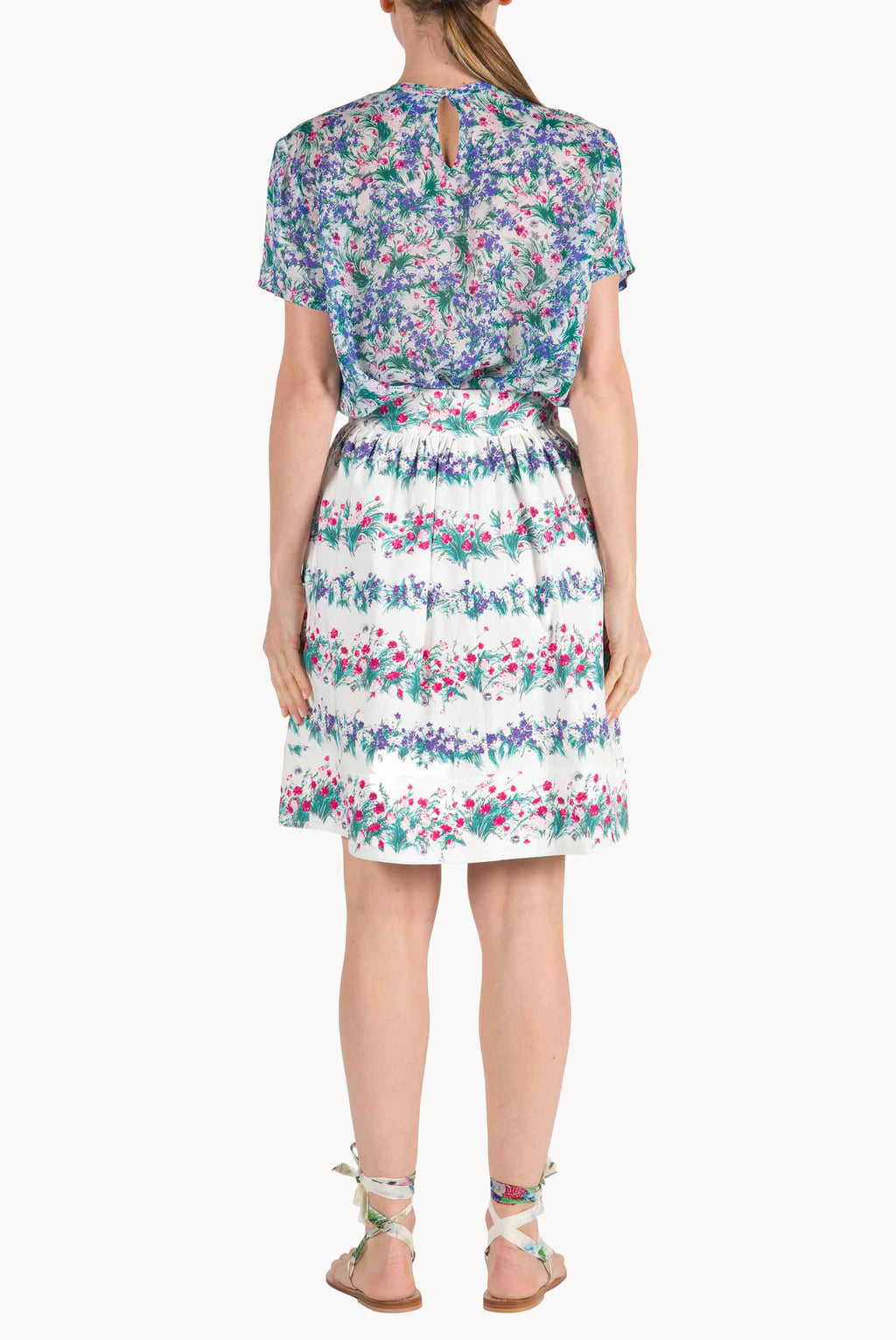 Blusa stampata floreale