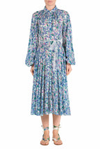 Vestito Carla Maria in georgette con stampa floreale