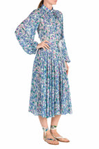 Vestito Carla Maria in georgette con stampa floreale