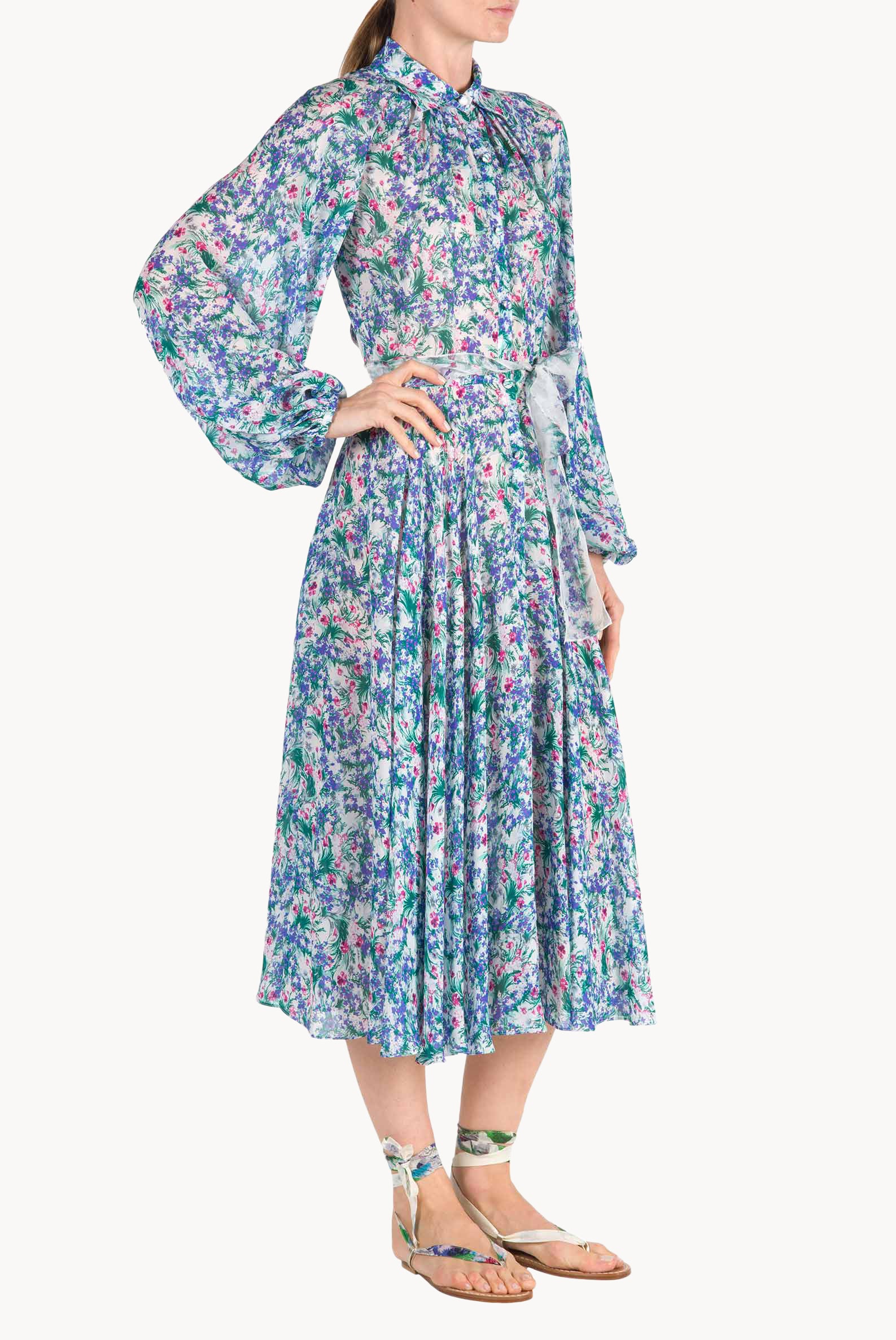 Floral Printed Carla Maria Georgette Dress