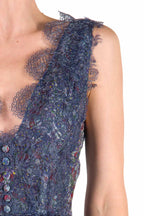 Abito in organza stampata floreale