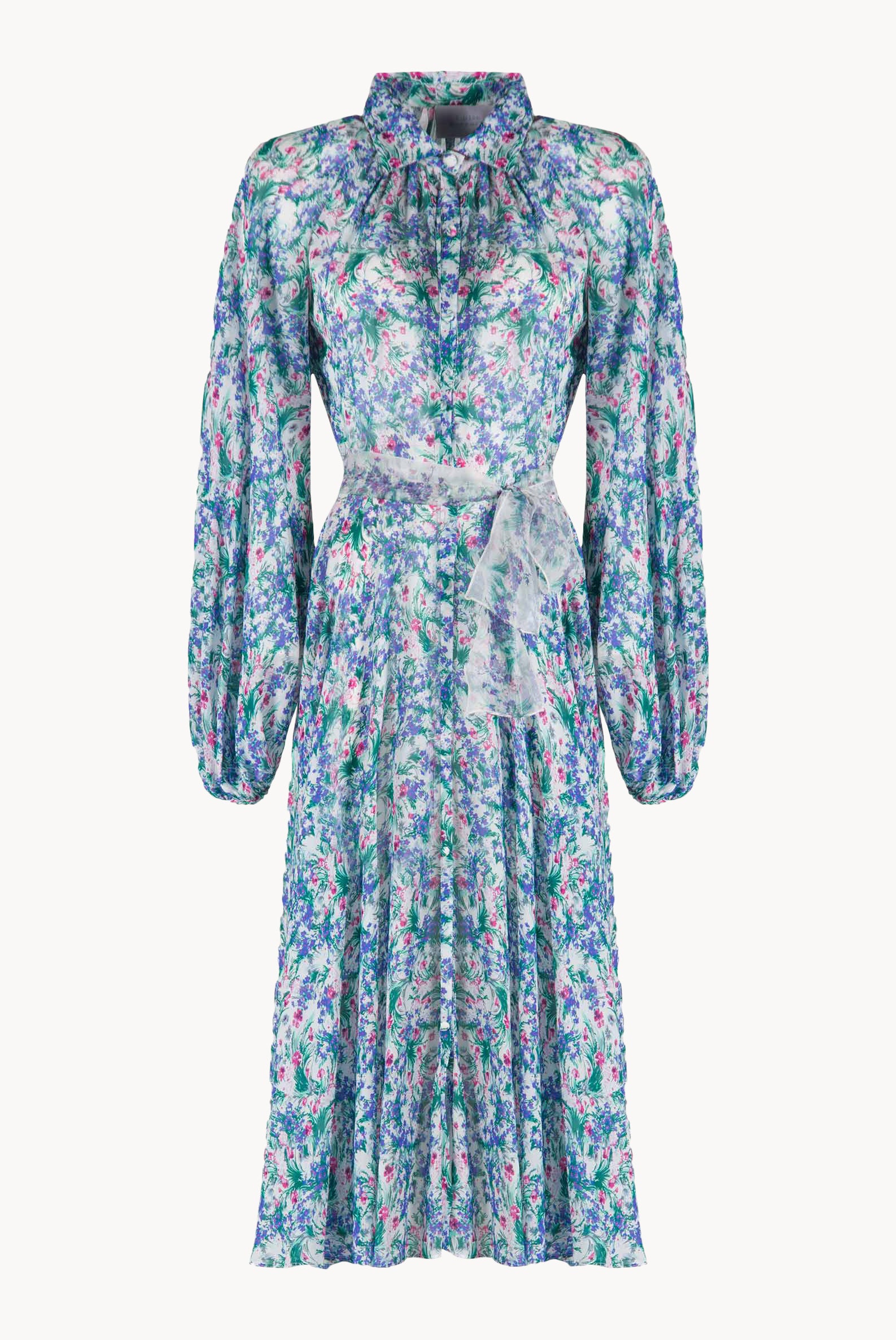Vestito Carla Maria in georgette con stampa floreale