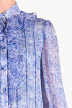 Roses Chemisier Chiffon Dress
