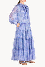 Roses Chemisier Chiffon Dress