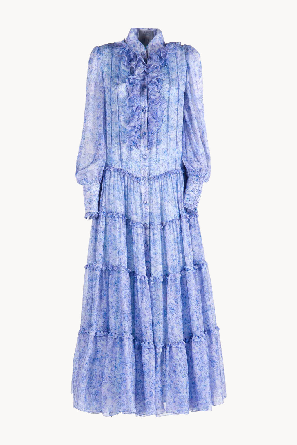 Roses Chemisier Chiffon Dress