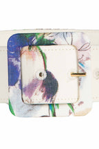 Cintura con stampa bouquet