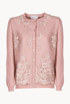 Cardigan in Lana Ricamata
