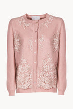 Cardigan in Lana Ricamata