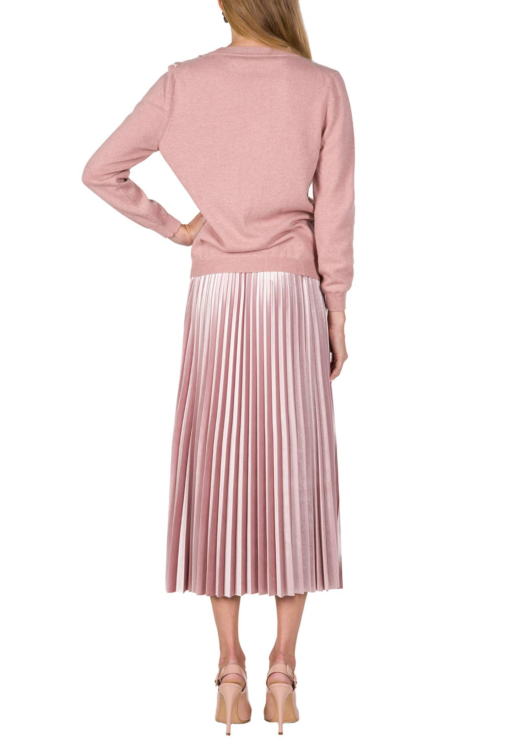 Cardigan in Lana Ricamata