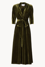Vestito Luisa in Velluto con Incrocio