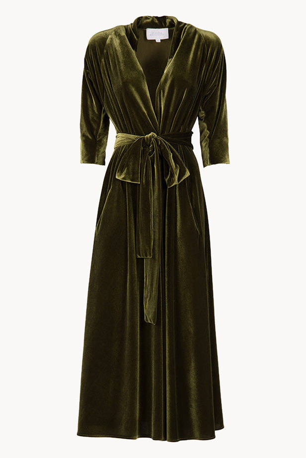 Vestito Luisa in Velluto con Incrocio