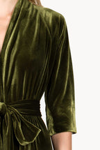Vestito Luisa in Velluto con Incrocio