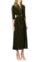 Vestito Luisa in Velluto con Incrocio