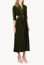 Vestito Luisa in Velluto con Incrocio