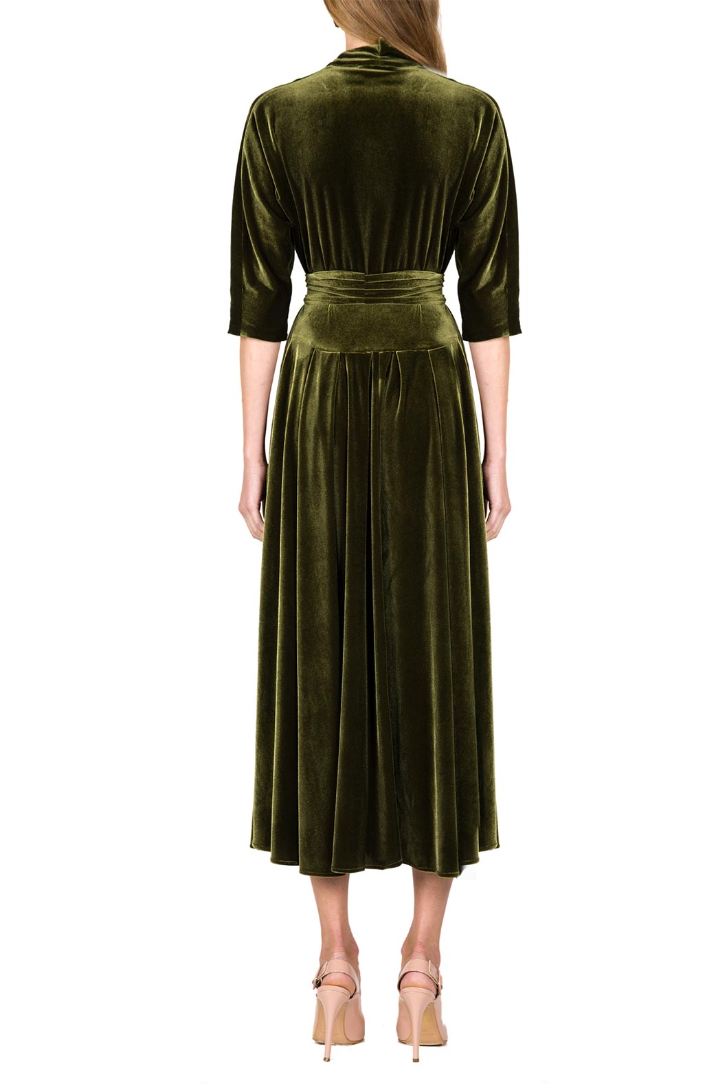 Vestito Luisa in Velluto con Incrocio