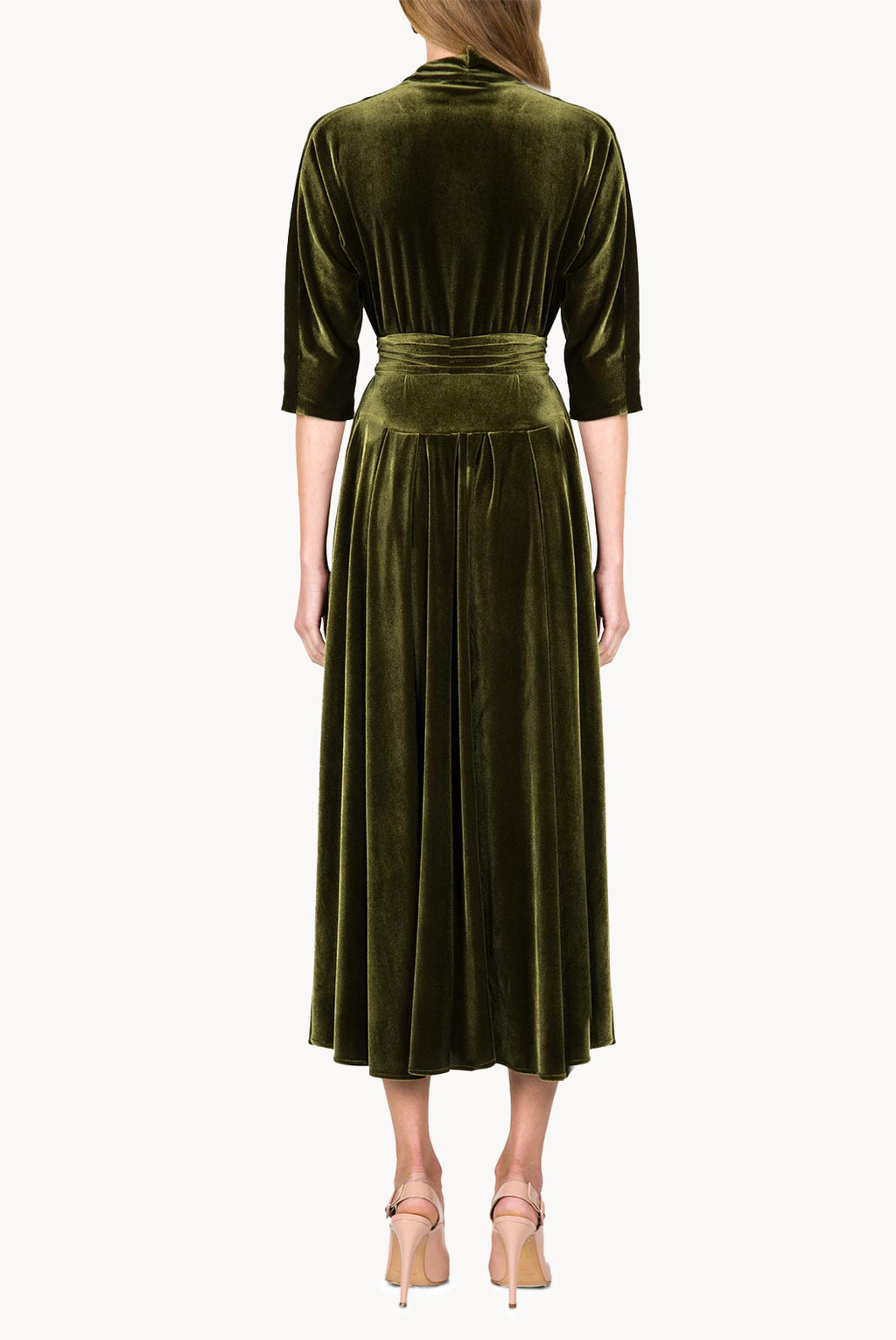 Vestito Luisa in Velluto con Incrocio