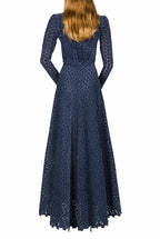 Floral Embroidered Bottoncino Dress