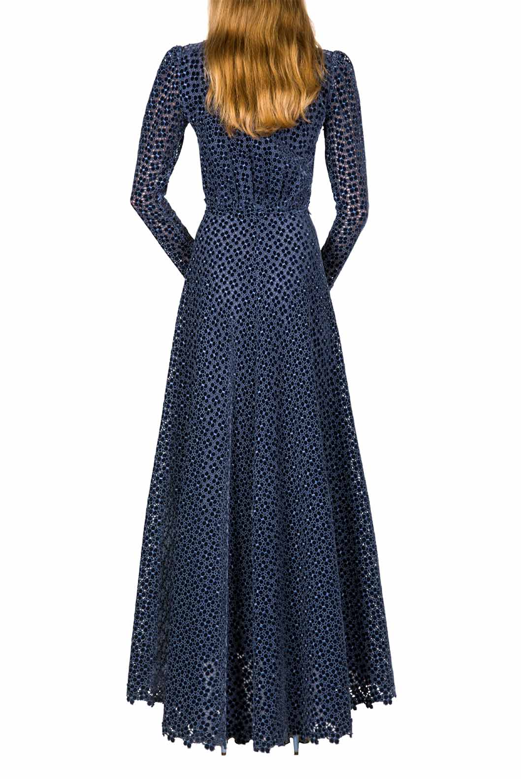 Floral Embroidered Bottoncino Dress