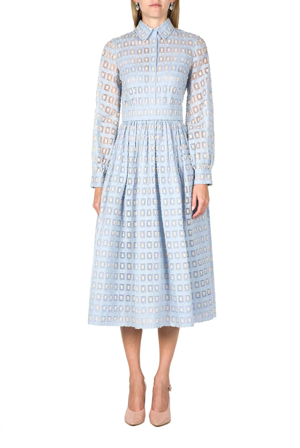 Vestito midi con applicazioni Fil Coupè