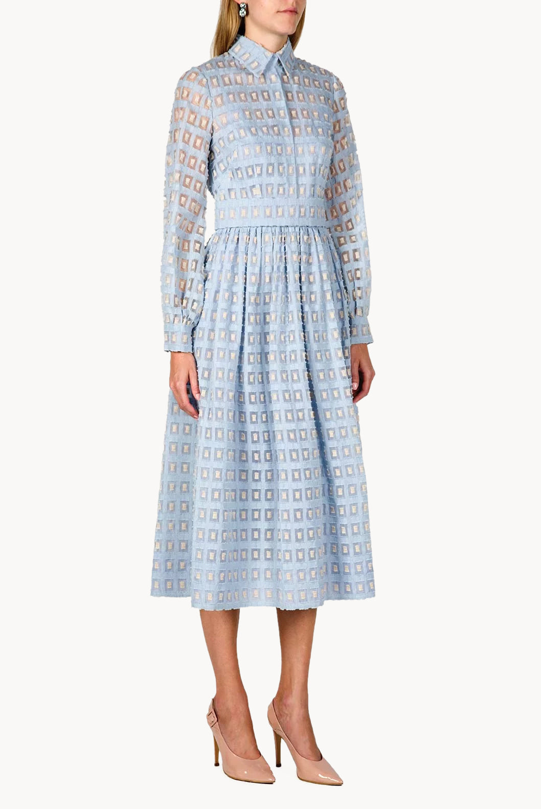 Vestito midi con applicazioni Fil Coupè