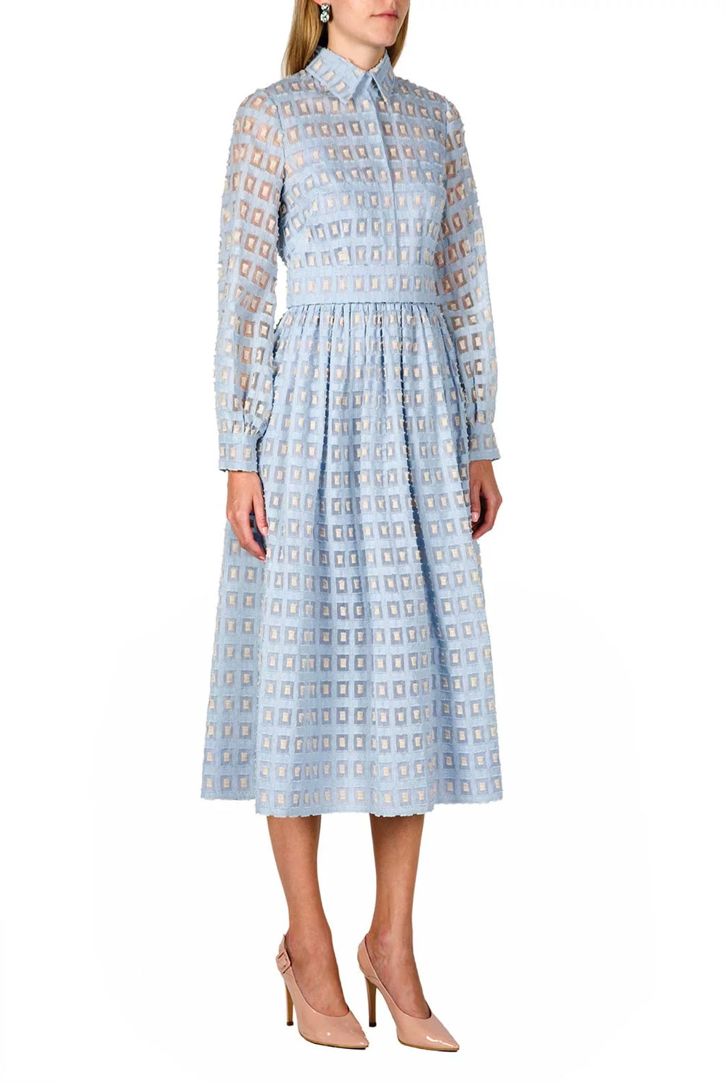Vestito midi con applicazioni Fil Coupè