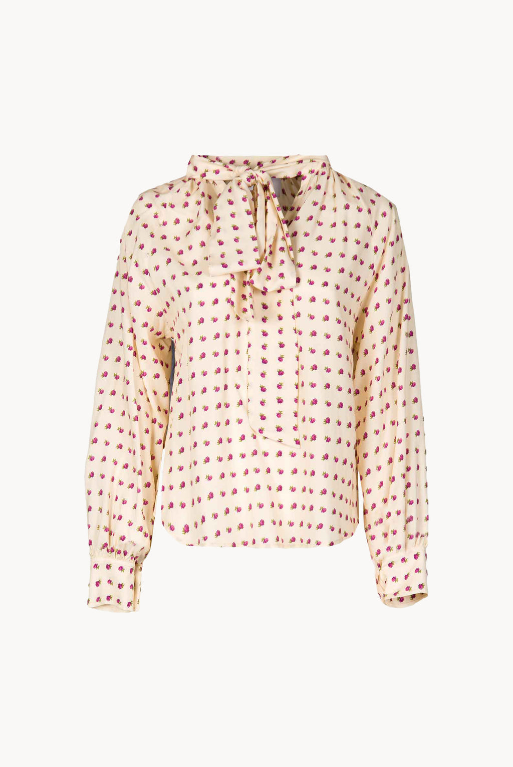 Vintage Buds Shirt With Bow Detail