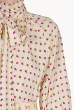 Vintage Buds Shirt With Bow Detail
