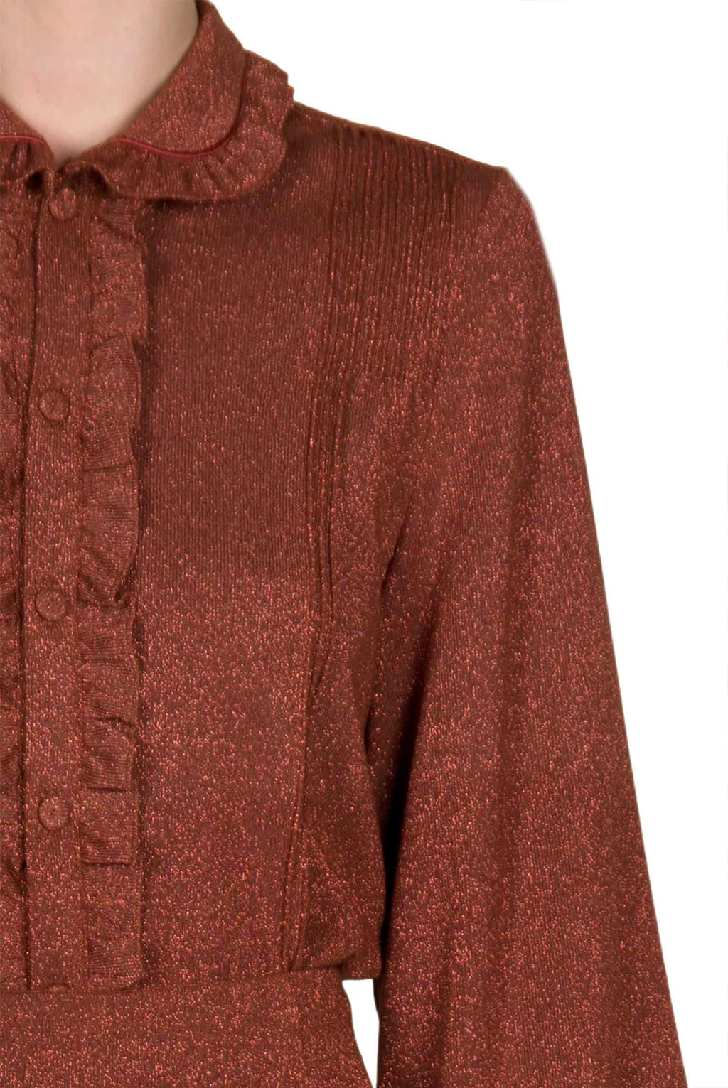 Camicia in jersey lurex
