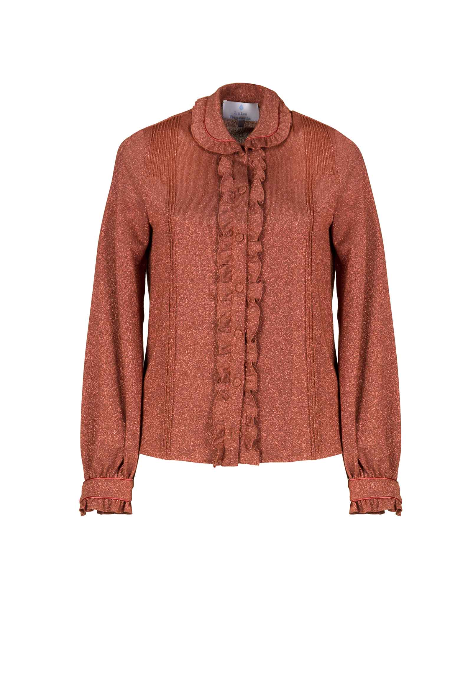 Camicia in jersey lurex