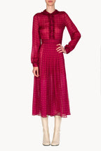 Abito midi in chiffon creponne Vintage Buds