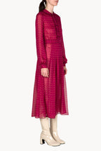 Abito midi in chiffon creponne Vintage Buds