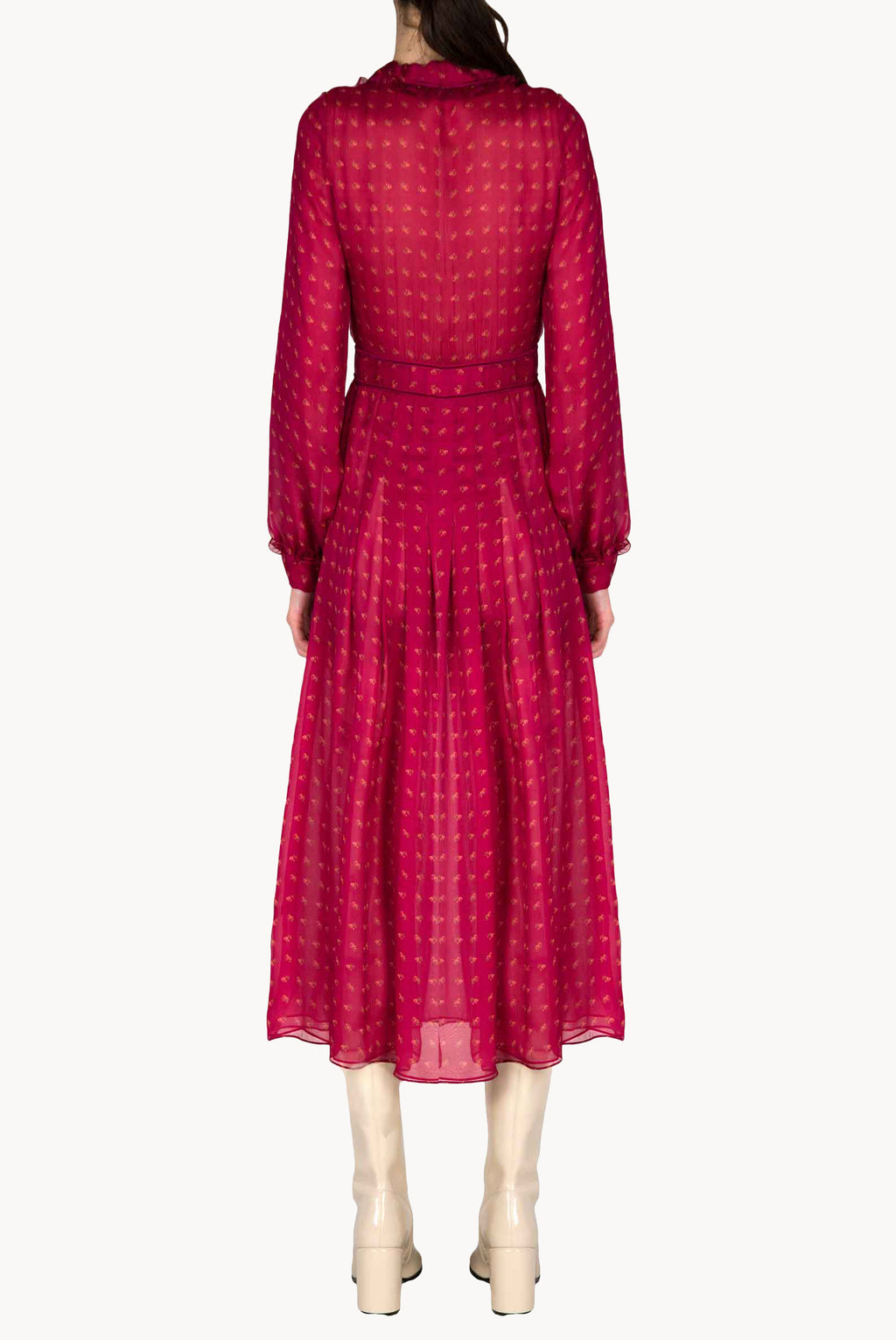 Abito midi in chiffon creponne Vintage Buds