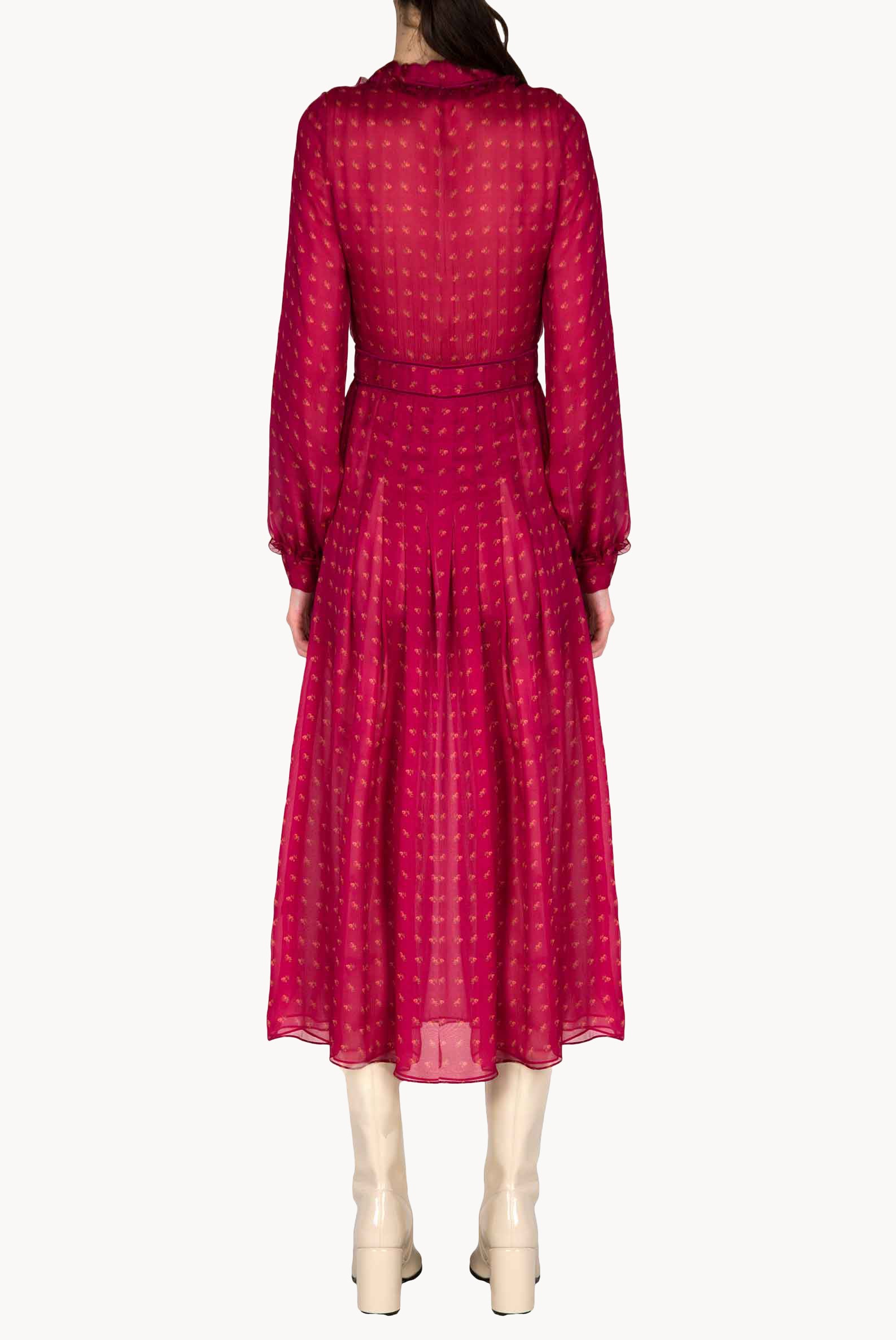 Abito midi in chiffon creponne Vintage Buds